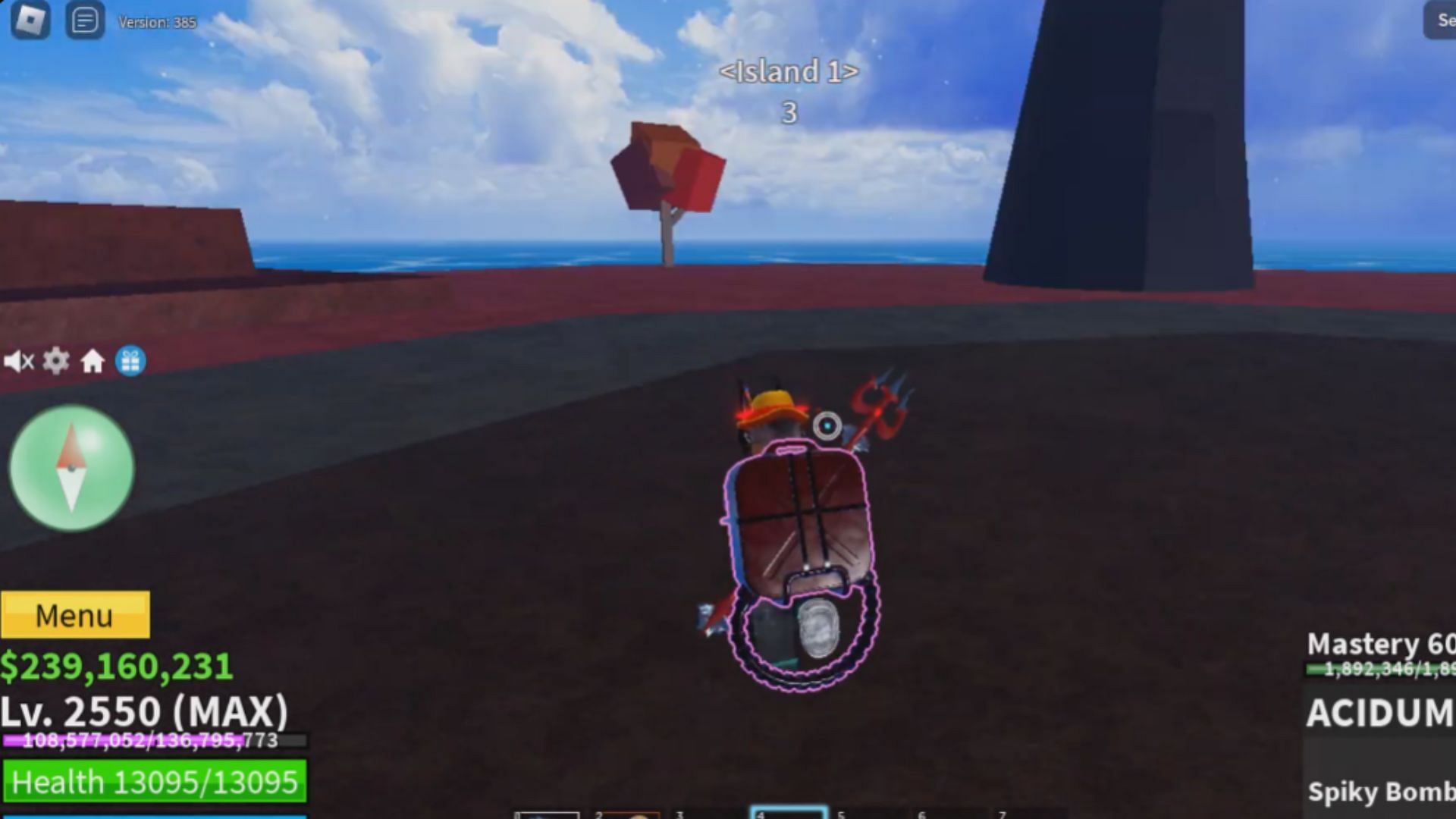Flame Raid island (Image via Roblox || YouTube/@ZionCalebTV)
